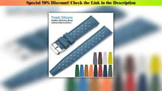 Review Tropical Silicone Watch Band Quick Release Watch Band 18mm 20mm 22mm Rubber Tropic Smart Wat