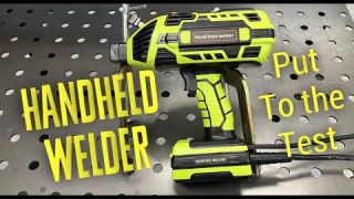 Testing The Handheld Welder