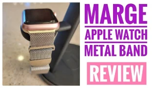 Marge Stainless Steel Apple Watch Band Magnetic Loop Clasp Review