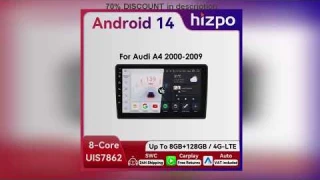 A must-have product! Hizpo 2Din 9-inch Android13 Car Radio for Audi A4 B8 B7 B6 S4 RS4 2000 - 2009