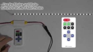 Waterproof Mini LED Dimmer With RF Remote & 8 Modes for 5-24VDC LED Lights - EcolocityLED.com