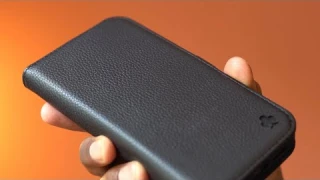 Porter Riley - Leather Case for iPhone 14. Premium Genuine Leather Stand/Cover/Wallet/Flip Case