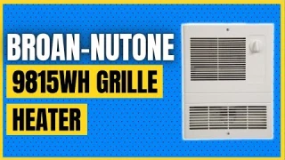 Broan-NuTone 9815WH Grille Heater with Built-In Adjustable Thermostat, 1500W, 120/240V