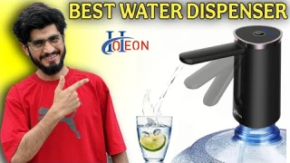 Hoteon Foldable Water Dispenser Pump for 20 Litre Bottle, Automatic Rechargeable Water Dispenser