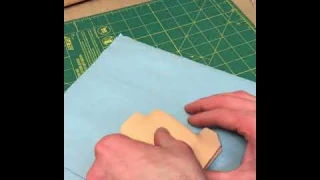 Wet Formed Leather Wrapped Key Fob