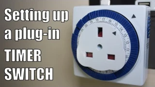 How to use a Plug-In Timer Switch - Setting up a Mechanical Timer Switch