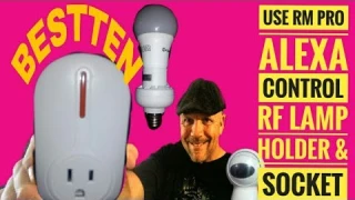 Bestten RF Lamp Holders & Sockets Controlled by RM Pro & Alexa