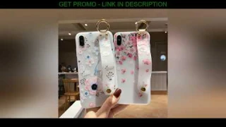 Review Wrist Strap Case For iPhone 11 Pro Max Cases Silicon Floral Phone Bumper For iPhone XR 7 8 S