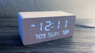The Best Modern Digital Alarm Clock! Andoolex Wooden Digital Alarm Clock (Review)