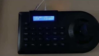 Preset and Call camera position using the 3D Axis Joystick CCTV Keyboard Controller Keypad