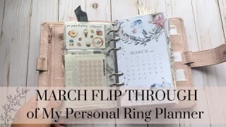 MARCH FLIP THROUGH OF MY PERSONAL RING PLANNER