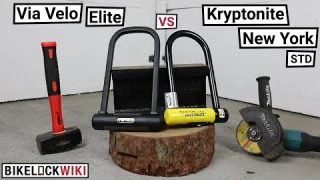 Kryptonite New York Standard vs Via Velo Elite - Bike Lock Teardown Testing