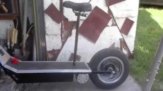 Śliczny skuter elektryczny hulajnogopodobny daje, że hoho