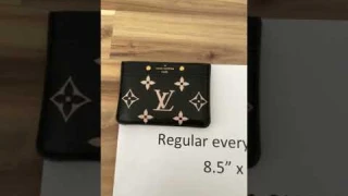 Louis Vuitton Card Holder Bicolor Monogram Empreinte Leather M81022