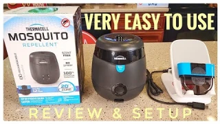 Thermacell Mosquito Repellent E-Series Rechargeable Repeller Review & Setup