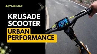 KRUSADE K10 Electric Scooter Takes Urban Performance to the Next Level!