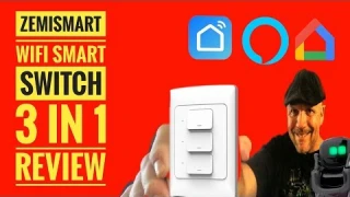 Zemismart WIFI enabled 3 Gang Wall Switch works with Alexa Google Home SmartLife IFTTT