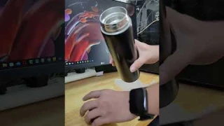 Smart Thermos bottle with LED Temperature Display detail review quality check #shorts