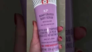 Bump Eraser Body Scrub Tutorial & Review | First Aid Beauty