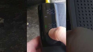 Using Airmoto Smart Air Pump to Inflate Corvette Tire