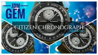 $130 ECO-DRIVE CHRONOGRAPH WITH SAPPHIRE CRYSTAL, 100M WR IS A BUDGET BEAUTY BY CITIZEN CA7030-11E