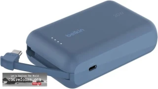 Belkin Power Bank Portable Power Bank with Integrated Cable 10K PD 20W Review