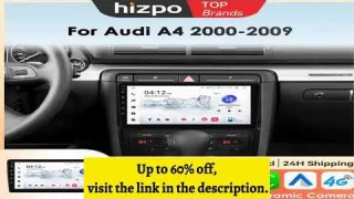 A must-have product! Hizpo 9" Android 14 For Audi A4 2000-2009 S4 B6 B7 RS4 Seat Exeo RS4 Car Radi