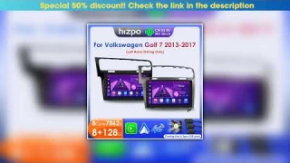 Review Hizpo Octa Core 2din Autoradio for VW Volkswagen Golf 7 2013-2017 Car Radio Multimedia GPS C