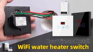 Tuya Smart 4400W 20A Power Monitor With Timer WiFi Boiler Eu Switch Water Heater Air Conditione