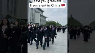STUDY IN CHINA: graduation #china #chinalife #studyabroad #studyinchina #shorts #studymotivation
