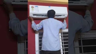 Panasonic AC #installation #trending #viralvideo #airconditioner #