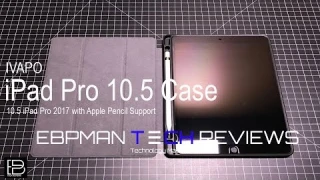 iPad Pro 10.5 Case with Apple Pencil Storage and Auto Wake Feature from IVAPO