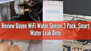 Review Govee WiFi Water Sensor 3 Pack, Smart Water Leak Detector, 100dB Adjustable Alarm Suit for Ho