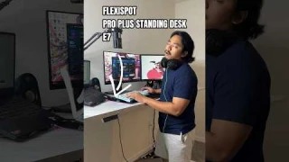 Game sitting down or take naps standing up with Flexispot Pro Plus Standing Desk E7 @flexispotus