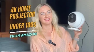 L-mix Mini 4K Smart Projector Review | Portable WiFi Bluetooth Android 11 Movie Projector