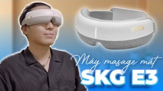 Máy massage mắt SKG E3 - massage chân thật sau những ngày dài làm việc