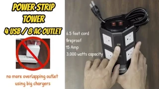 Jackyled Power Strip Tower Unboxing and Review