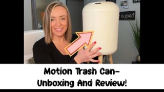 Motion Sensor Trash Can with Lid! Unboxing and Review!