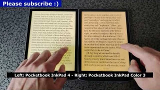 Pocketbook InkPad 4 VS Pocketbook InkPad Color 3 [Comparison 4k]