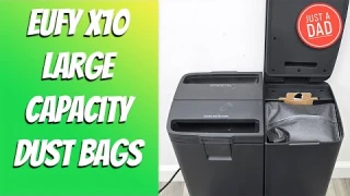How to change bag on eufy X10 Robot Vacuum- Large Capacity Dust Bags with Link to new Bags