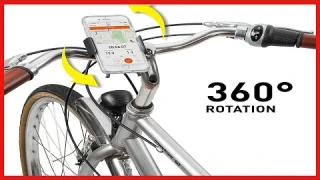 Nite Ize Squeeze Rotating Smartphone Bar Mount, Universal Bike Phone Holder For Bar or Stem