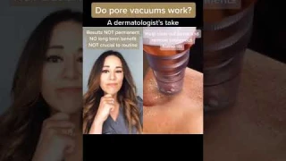 Do Pore Vacuums REALLY Work? – Dermatologist Reacts | #shorts #skincare |