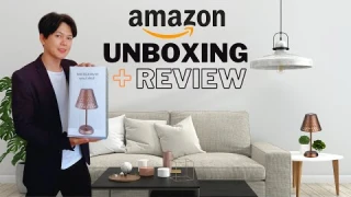 UNBOXING + REVIEW: RECHARGEABLE TOUCH DIMMING TABLE LAMP