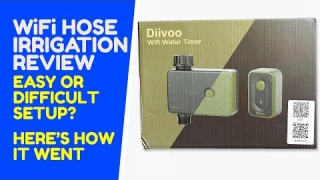 Smart timer garden hose faucet unboxing/setup/review— Diivoo Timer Wifi/Bluetooth controller.