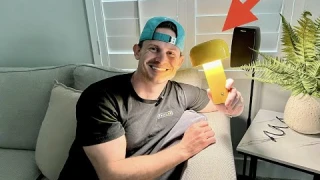 Review and Demo of Mushroom Cordless Table Lamp,Dimmable Rechargeable Patio Lamp,Small Portable