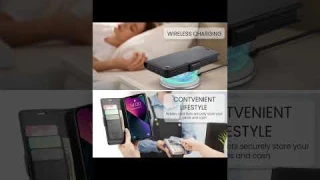 Caseme-case.com iPhone 14 Wallet RFID Blocking Magnetic Buckle Case