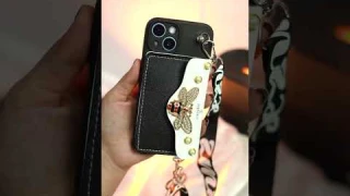 Butterfly lock Wallet Case With Lanyard | Peeperly