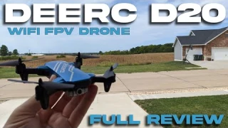 DeeRC D20 Mini Foldable WIFI FPV Drone Review