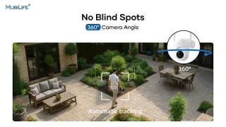 MUBILIFE 4K Solar Security Camera Wireless Outdoor- M802-2PCS