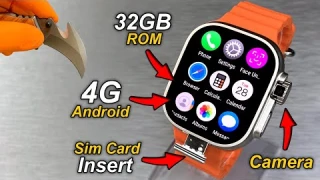 DW99 Ultra 4G Android SmartWatch With SimCard Insert & Camera⚡️2GB RAM + 32GB ROM + HotSpot + GPS⚡️